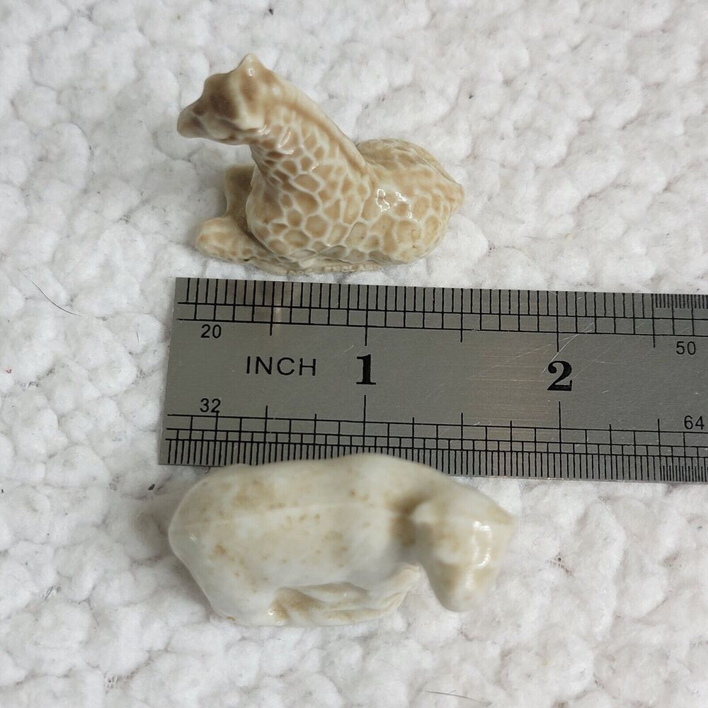 VTG WADE of England LOT Of 5 WHIMSIES Red Rose Tea Figurines Bear Giraffe Horse - Picture 7 of 12